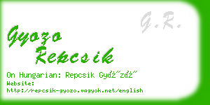 gyozo repcsik business card